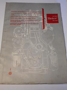 Zetor 4701, 6701 - katalog náhradních dílů pro motory - 1972