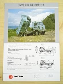 Tatra 815-2 SV2 28 210 6x6.2 - prospekt