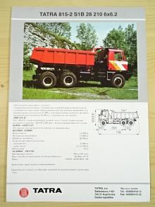 Tatra 815-2 S1B 28 210 6x6.2 - prospekt
