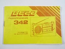 VEGA-342 - radiopřijímač - návod k obsluze