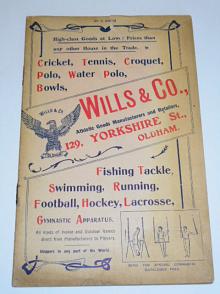 Wills a Co. cricket, tennis, croquet, polo, water polo, bowls, fishing tackle, swimming, running, football, hockey, lacrosse, gymnastic apparatus - catalogue