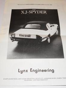 Lynx Engineering - XJ-Spyder - Jaguar - prospekt - 1980