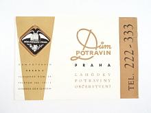 Dům potravin Praha - leták