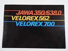 JAWA 350/638.0, Velorex 562, 700 - 1985 - prospekt - rusky