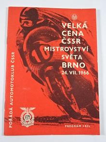 Velká cena ČSSR - Mistrovství světa - Brno 24. 7. 1966 - program