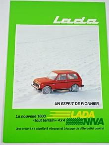 Lada Niva + Lada 1300, 1600, combi 1500 + Lada 1300 luxe - prospekty + vzorník barev + fotografie - SARES SA