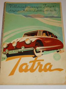 Tatra 87 Vollstromliniewagen Achtzylinder Heckmotor - prospekt