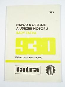 Tatra 930 - návod k obsluze a údržbě motoru - 1979