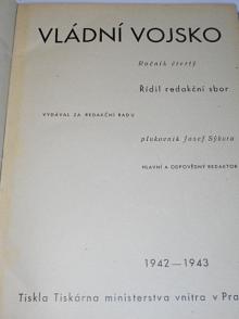 Vládní vojsko - 1942, 1943 - časopisy