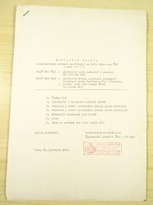 Závěrečná zpráva o mezinárodních závodech uspořádaných na trati Velké ceny ČSSR v roce 1972