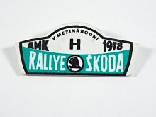 Rallye Škoda 1978 - AMK - odznak