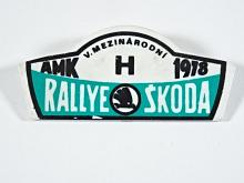 Rallye Škoda 1978 - AMK - odznak