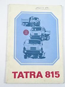 Tatra 815 - užitkové automobily - prospekt