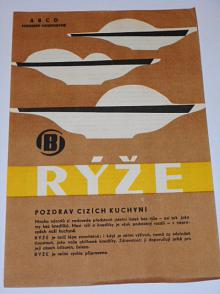 Rýže - pozdrav cizích kuchyní - leták - 1965
