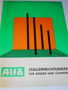 Alfa - Stalleinrichtungen für Rinder und Schweine - prospekt - 1969