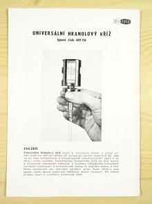 Universální hranolový kříž - použití - popis - přednosti - 1955 - Meopta