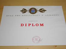 Svazarm - Svaz pro spolupráci s armádou - diplom