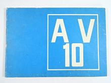 BSS - automobilový valníkový přívěs A 10 V - TIR - popis, návod k obsluze, seznam součástek - 1974