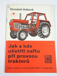 Jak a kde ušetřit naftu při provozu traktorů - Emil Strouhal, Dagmar Volková - 1985