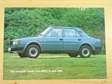 Škoda 105 LUX - 120 L - 1988 - prospekt - Skoda Great Britain