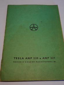 Tesla ANP 220 a ANP 221 - návod k údržbě magnetofonu B4 - 1968