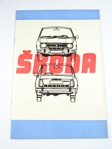 Škoda 105 L, 120 L, 120 LS, 120 GLS - nářadí  - 1978 - AZNP Mladá Boleslav