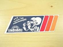 Rallye Sklo Union - Teplice - 24. - 25. 4. 1982 - Mistrovství ČSSR - samolepka - ???... krušná, ale nejkrásnější