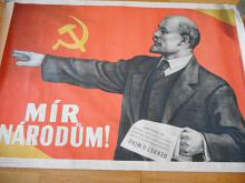 Mír národům! V. I. Lenin - plakát