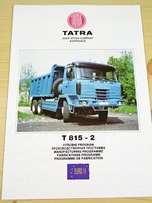 Tatra 815-2 - Euro II - výrobní program - soubor 9 prospektů