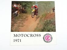 ČZ motocross 1971 - 125 ccm, 250 ccm, 400 ccm - prospekt