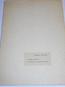 Tvorba písma a grafická úprava knihy - Oldřich Menhart
