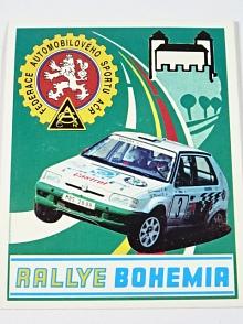 Rallye Bohemia - Škoda Felicia - Federace automobilového sportu AČR - samolepka