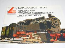 Lima models - modelová železnice - prospekt - 1981/82