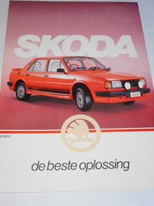Škoda - 105 LE, 120 L 4, 120 L 5, 120 LX, 130 L, 130 GL, 130 GLS, 130 GLX, 130 R Coupe - prospekt - N. V. Skoda Motor