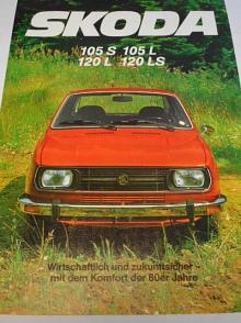 Škoda 105 S, 150 L, 120 L, 120 LS - prospekt - 1980 - Semex GmbH