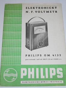 Philips GM 4132 - elektronický n. f. voltmetr - prospekt - 1949
