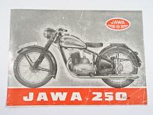 JAWA 250 ccm - pérák - Zbrojovka Brno - 1948 - prospekt