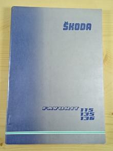 Škoda Favorit 115, 135, 136 L - Workshop Manual - 1988