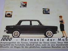 Simca 1000 - Harmonie der ... prospekt