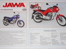 JAWA 350 tipo 640 style - prospekt