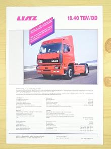 Liaz 18.40 TBV/DD - návěsový tahač - prospekt