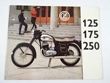 ČZ 125, 175, 250 - Motokov - 1963 - prospekt - rusky