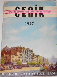 Pražský obchod potřebami pro domácnost - ceník radiotechnického a elektrotechnického zboží - 1957