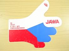 JAWA - 52. I.S.D.T. 5. - 10. 9. 1977 Czechoslovakia - samolepka
