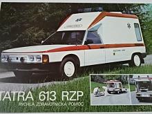 Tatra 613 RZP - rychlá zdravotnická pomoc - prospekt