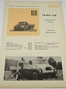 Tatra 138 - třínápravový valník - 1961 - prospekt