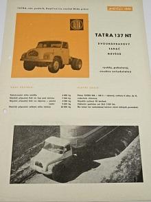Tatra 137 NT - dvounápravový tahač návěsů - 1961 - prospekt