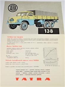 Tatra 138 valník - prospekt - 1963