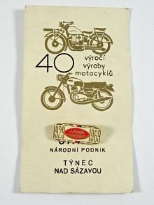 JAWA - 40. výročí výroby motocyklů - 1929 - 1969
