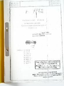 Škoda 974 3 x 3 - technický popis definitivního projektu pohotovostního automobilu 0,75 t - 1952 - KOPIE!!!